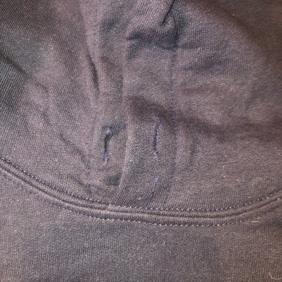 Vintage Yale Bulldogs Hoodie Adult Size Large Navy Sweatshirt Fall Winter Warm - Picture 7 of 14